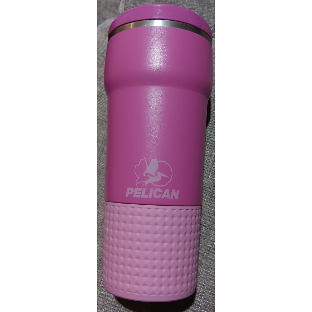 Pelican Hydration Traveler Cup 22 oz Vacuum Insulated Tumbler Dark Pink Fuschia